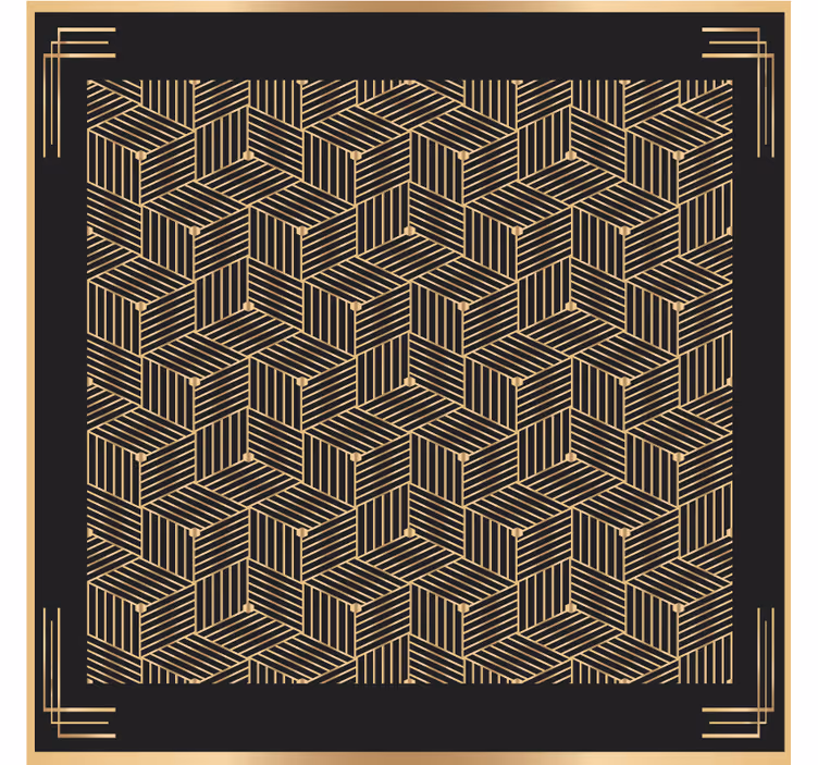 Sottobicchieri motivo foglia geometrica - TenStickers