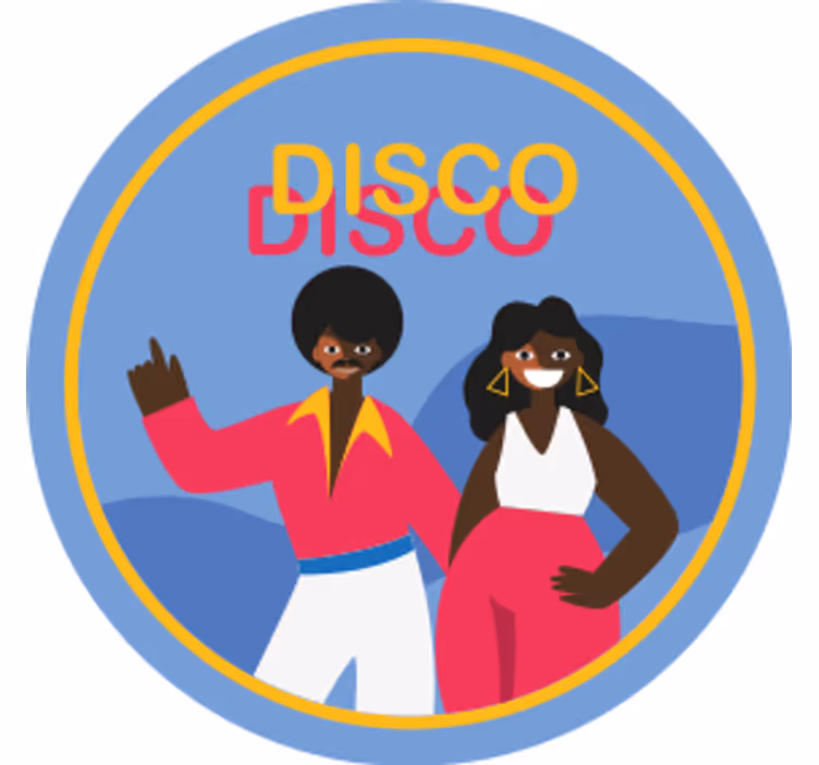 Sottobicchieri frikis festa in discoteca - TenStickers