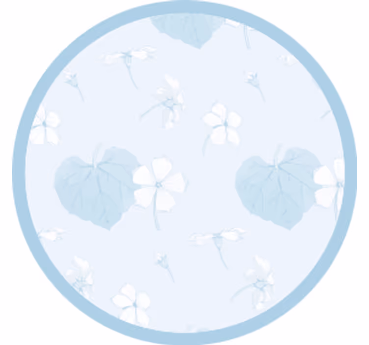 Sottobicchieri con stampa floreale - TenStickers