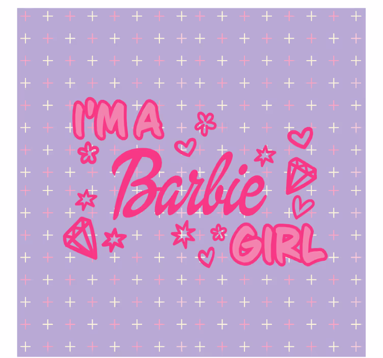 Sottobicchieri con frase rosa giocosa - TenStickers