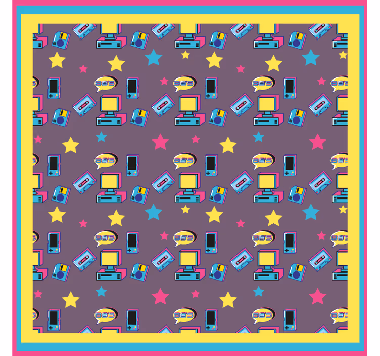 Sottobicchieri frikis motivo retro tech - TenStickers