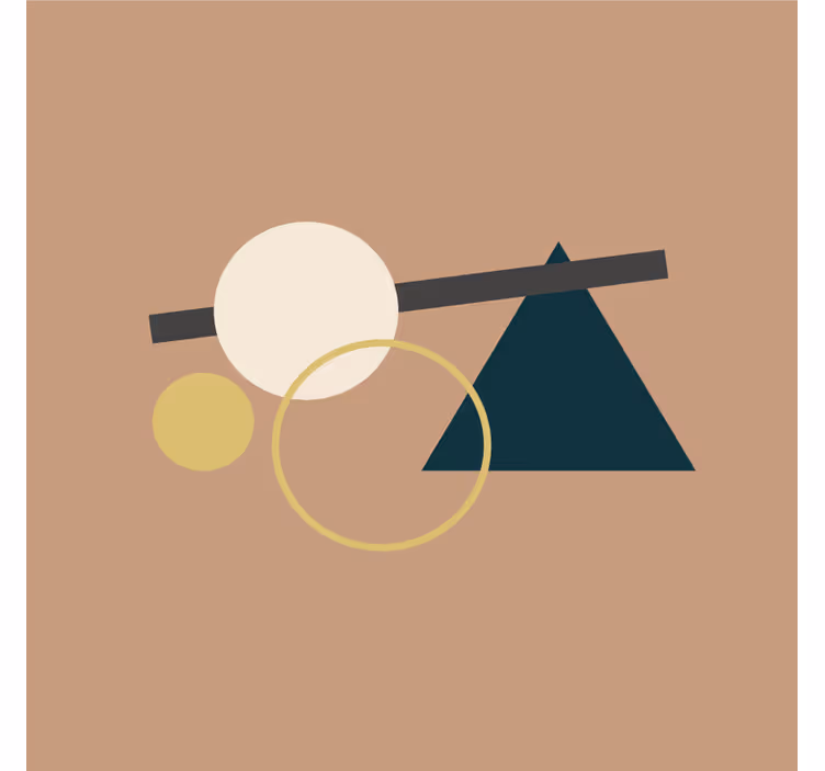Sottobicchieri moderno forme geometriche con cerchio - TenStickers