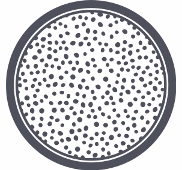 Sottobicchieri a motivo circolare a pois - TenStickers