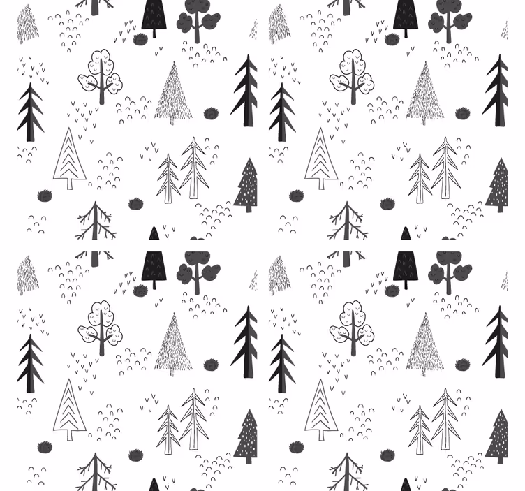 Sottobicchieri arte lineare naturale - TenStickers