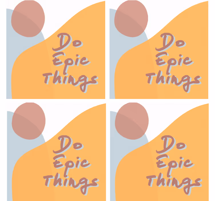 Sottobicchieri con frase design di messaggi ispiratori - TenStickers