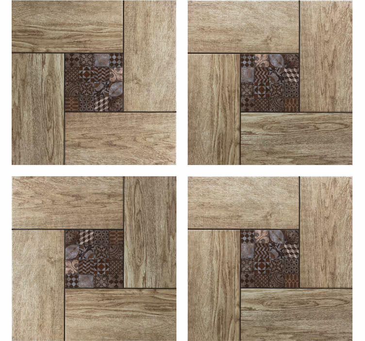 Sottobicchieri piastrelle motivo texture legno - TenStickers