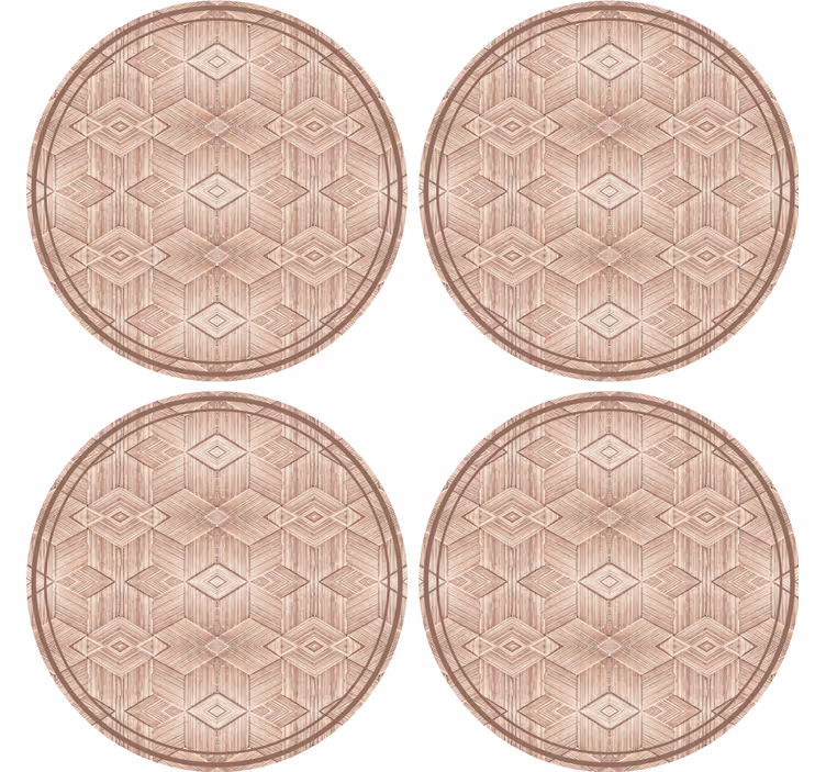 Sottobicchieri superficie circolare a motivi geometrici - TenStickers