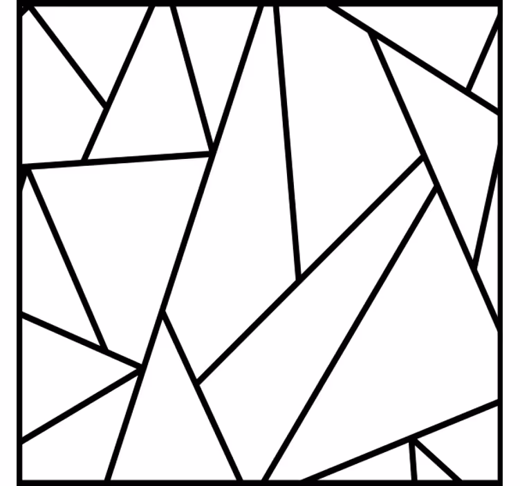 Sottobicchieri linee nere geometriche - TenStickers