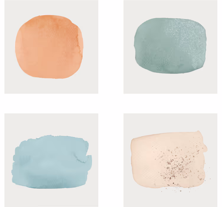 Sottobicchieri campioni di colori acquerello - TenStickers