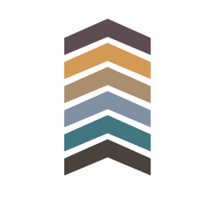 Sottobicchieri motivo chevron sovrapposto - TenStickers