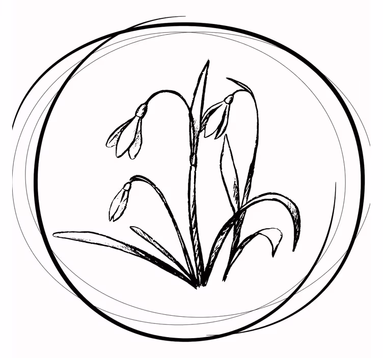 Sottobicchieri disegno floreale elegante - TenStickers