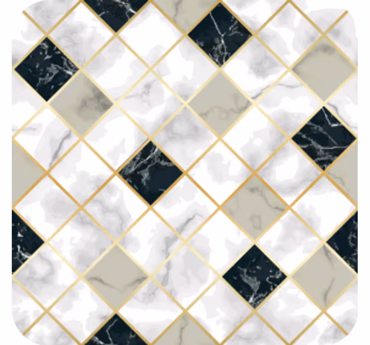 Sottobicchieri in piastrelle effetto marmo - TenStickers