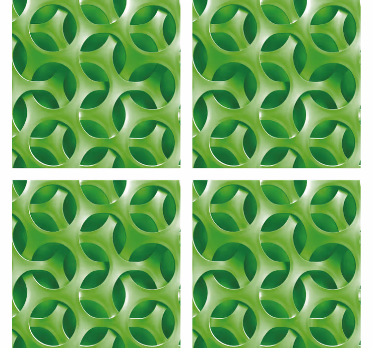 Sottobicchieri motivo circolare stratificato - TenStickers