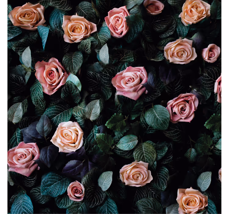 Sottobicchieri frikis con motivo floreale romantico - TenStickers
