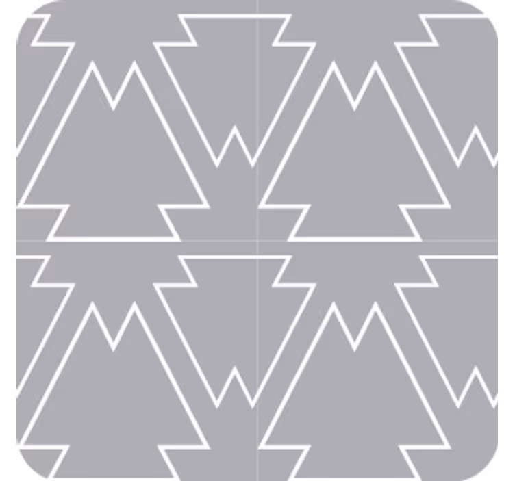 Sottobicchieri motivo albero angolare - TenStickers