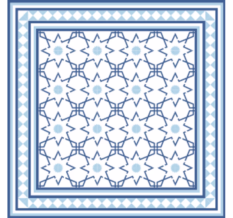 Sottobicchieri motivo a forma geometrica - TenStickers