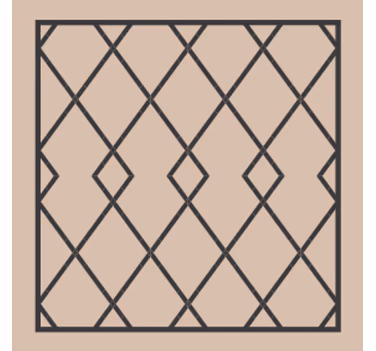 Sottobicchieri composizione geometrica sovrapposta - TenStickers