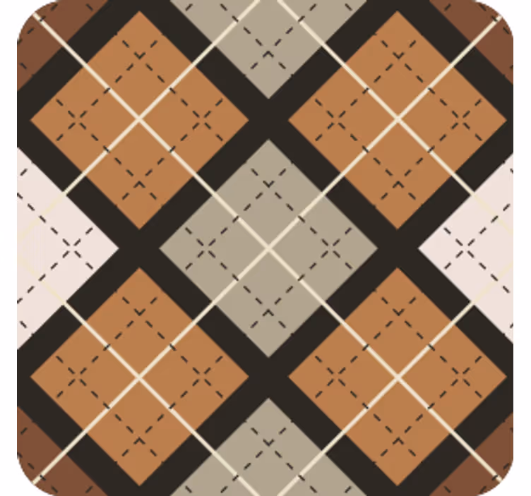 Sottobicchieri a motivo geometrico quadrati - TenStickers