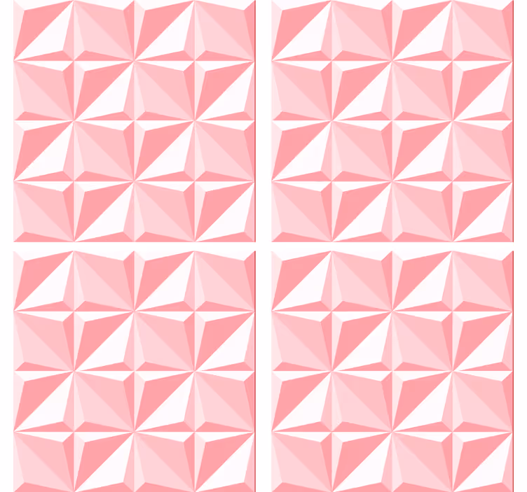 Sottobicchieri motivo geometrico testurizzato - TenStickers