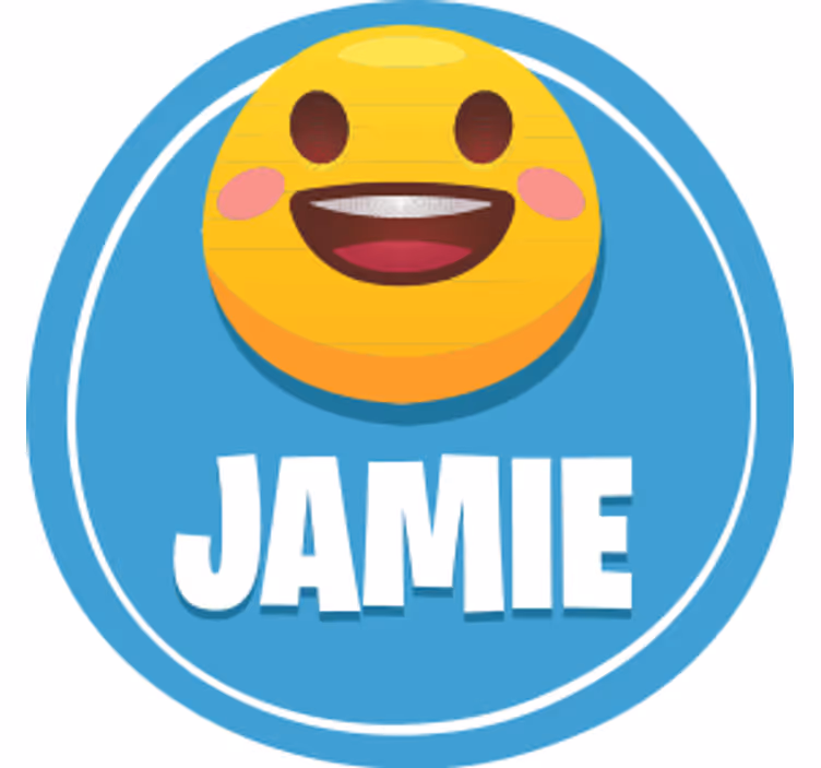 Sottobicchieri personalizzabili con faccina sorridente - TenStickers