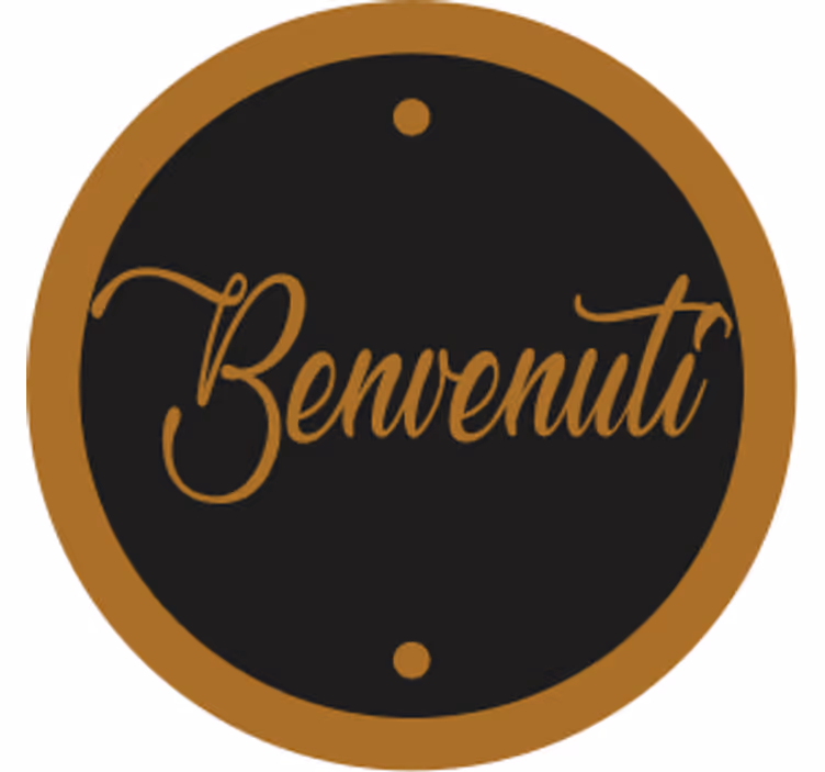 sottobicchiere neri benvenuti - TenStickers