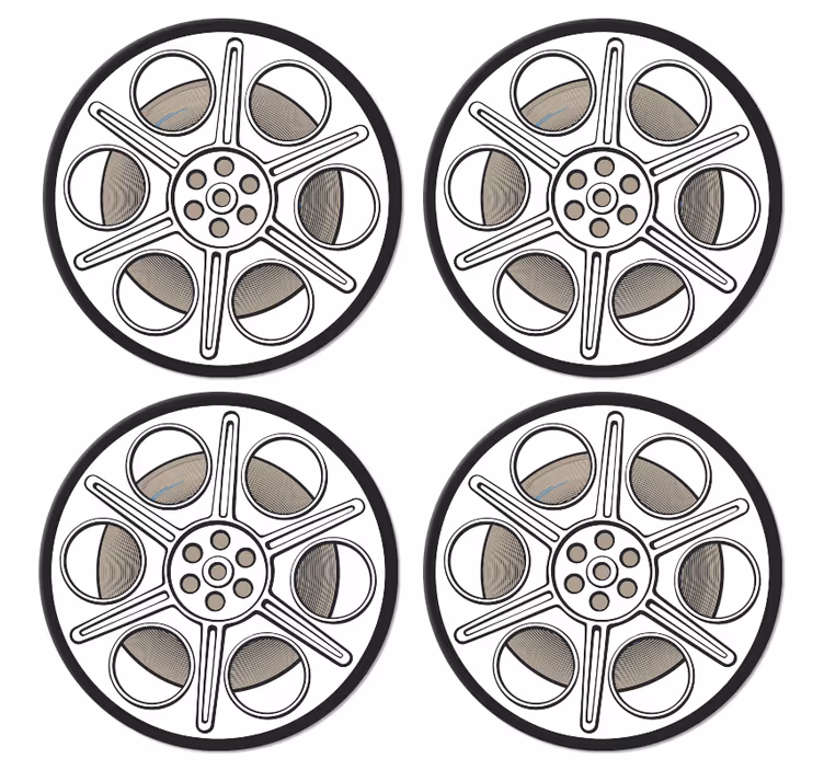 Sottobicchiere  tema vintage cinema - TenStickers