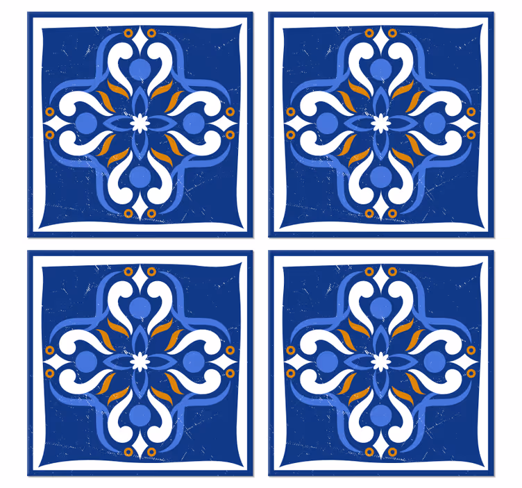 Sottobicchiere stile floreale - TenStickers