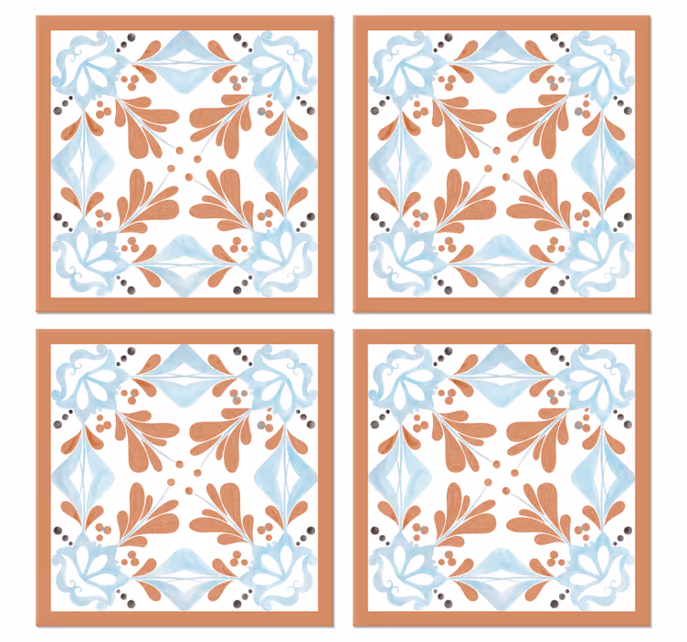 Sottobicchieri stile floreale - TenStickers