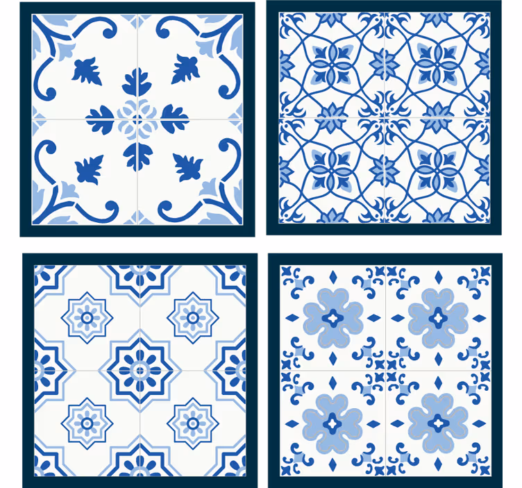 Sottobicchieri stile floreale - TenStickers