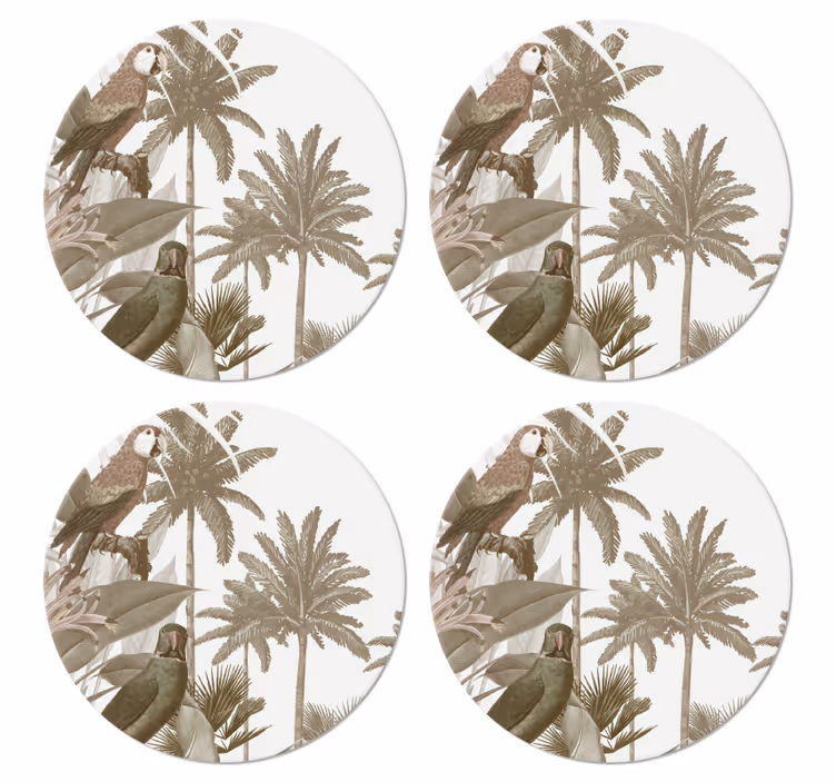 Sottobicchiere in stile tropicale - TenStickers