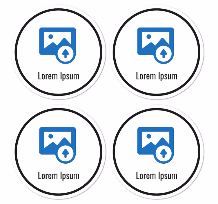 Sottobicchiere  personalizzabile codice QR - TenStickers