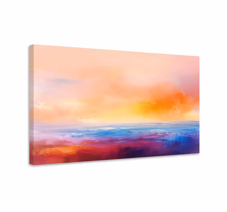 Quadro paesaggio tramonto artistico - TenStickers