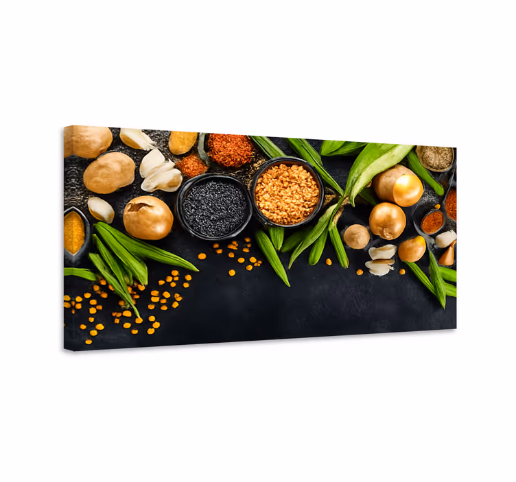 Quadro cucina verdure e spezie - TenStickers