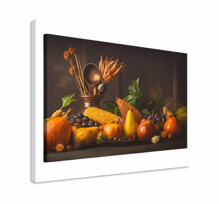 Quadro cucina design rustico di frutta - TenStickers