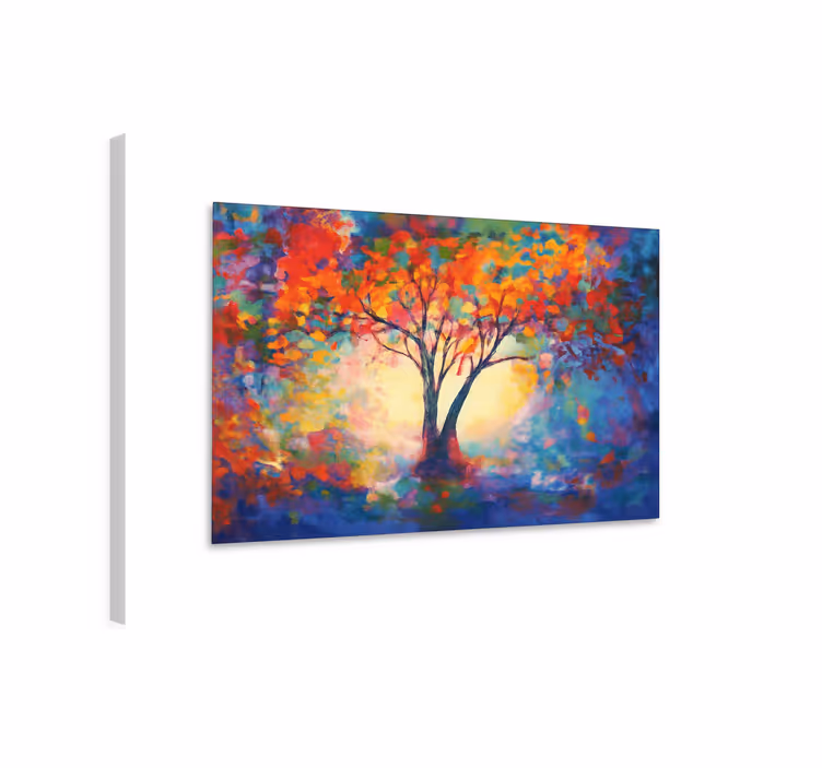 Quadro salone albero della vita multicolore - TenStickers
