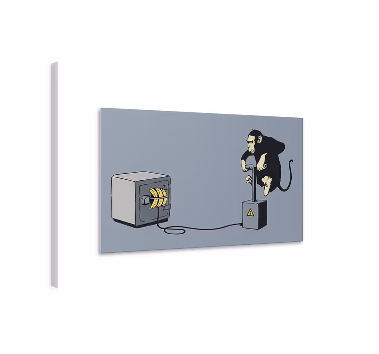 Dipinto arte detonatore di scimmia - TenStickers