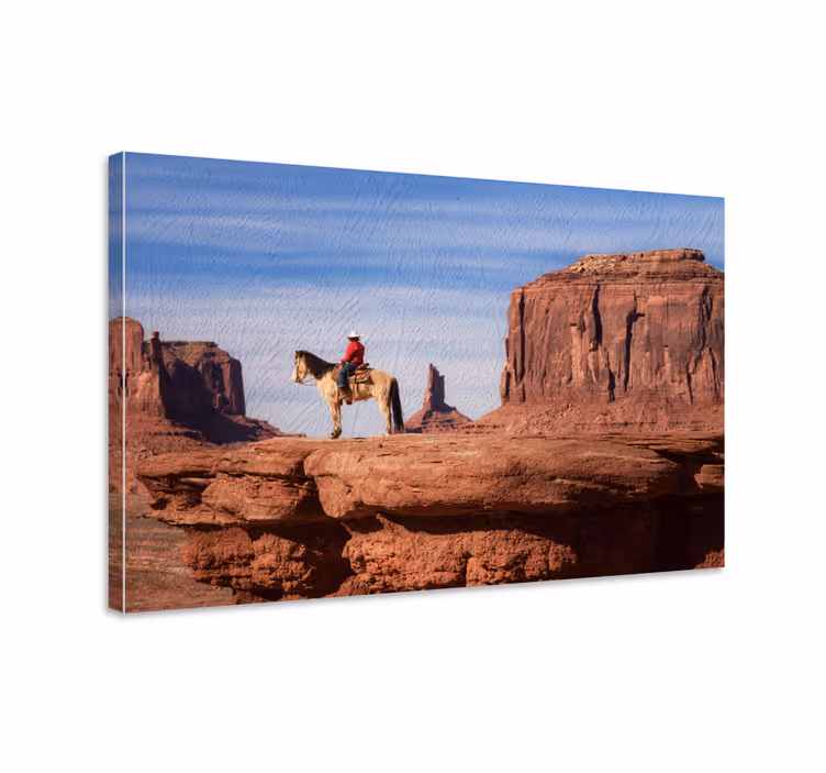 Quadro con cavallo dipinto nel grand canyon - TenStickers