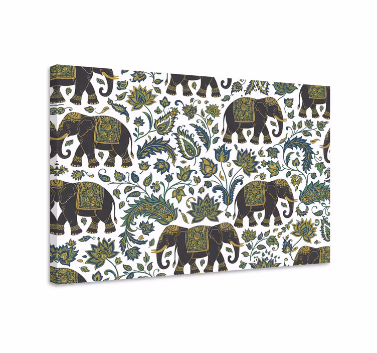 Quadro con elefanti motivo elefante realistico - TenStickers