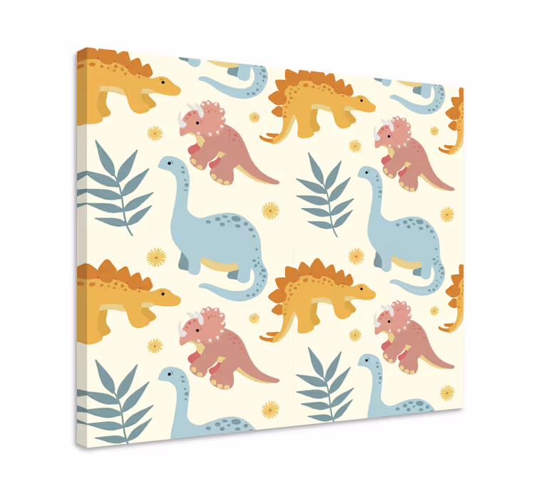 Dipinto dinosauri stile minimalista - TenStickers