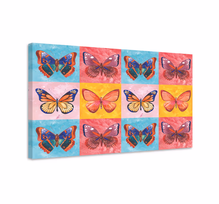 Dipinto farfalle colorate - TenStickers