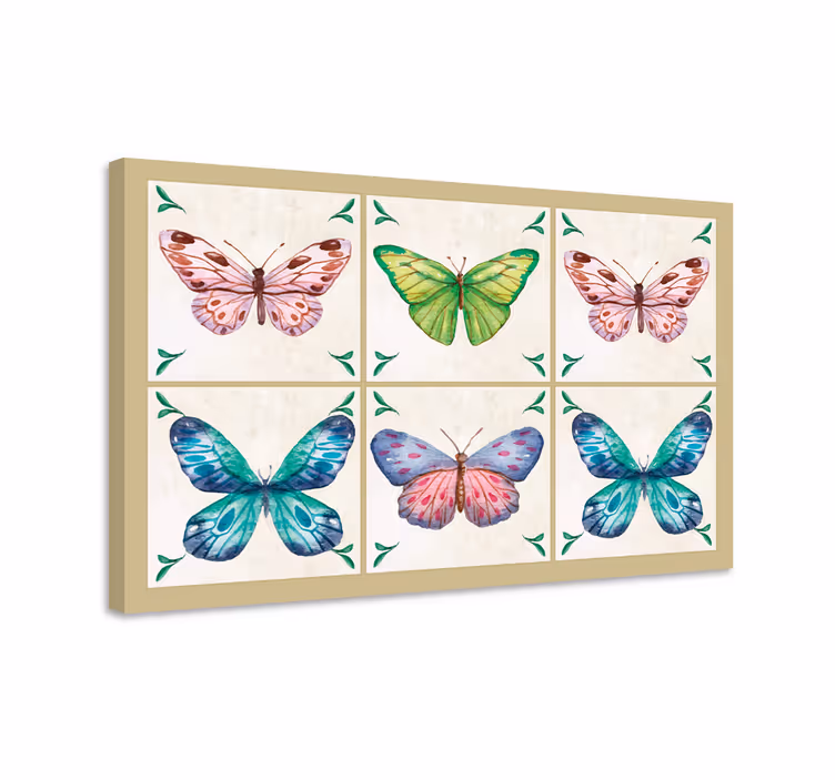 Dipinto farfalle piastrelle farfalle - TenStickers