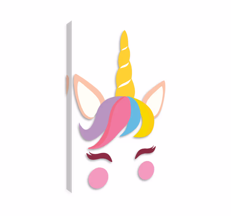 Quadro unicorno set unicorno (iphone) - TenStickers
