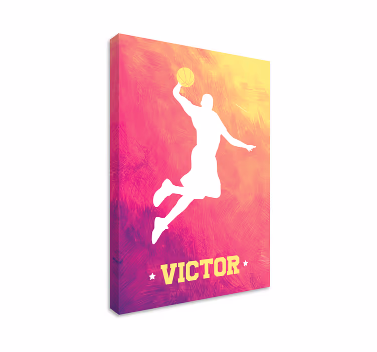 Quadri sportivi silhouette schiacciata - TenStickers