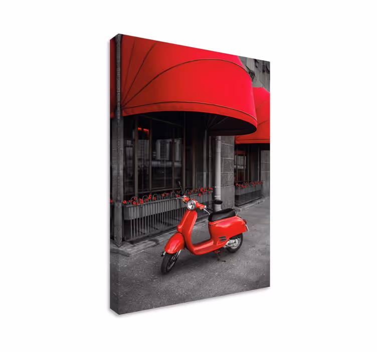 Quadri decorativi scooter a colori selettivi - TenStickers