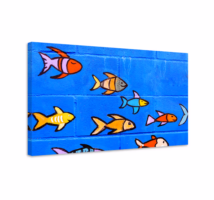 Quadro di paesaggio Oceano muro di mattoni - TenStickers