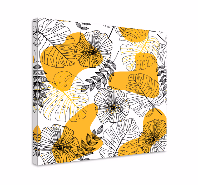 Quadro con motivi floreali - TenStickers