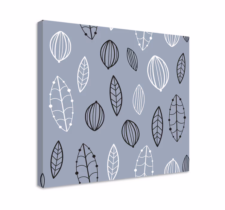 Quadro modello foglia nordico - TenStickers