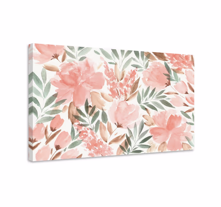 Quadro moderno Fiori ad acquerelli - TenStickers