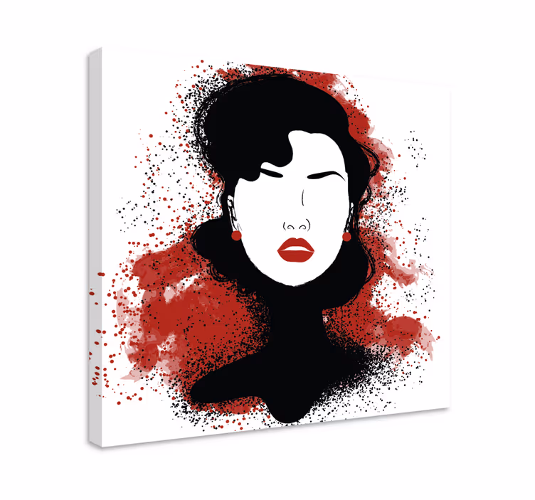 Quadri persona e personaggi silhouette femminile stilizzata - TenStickers