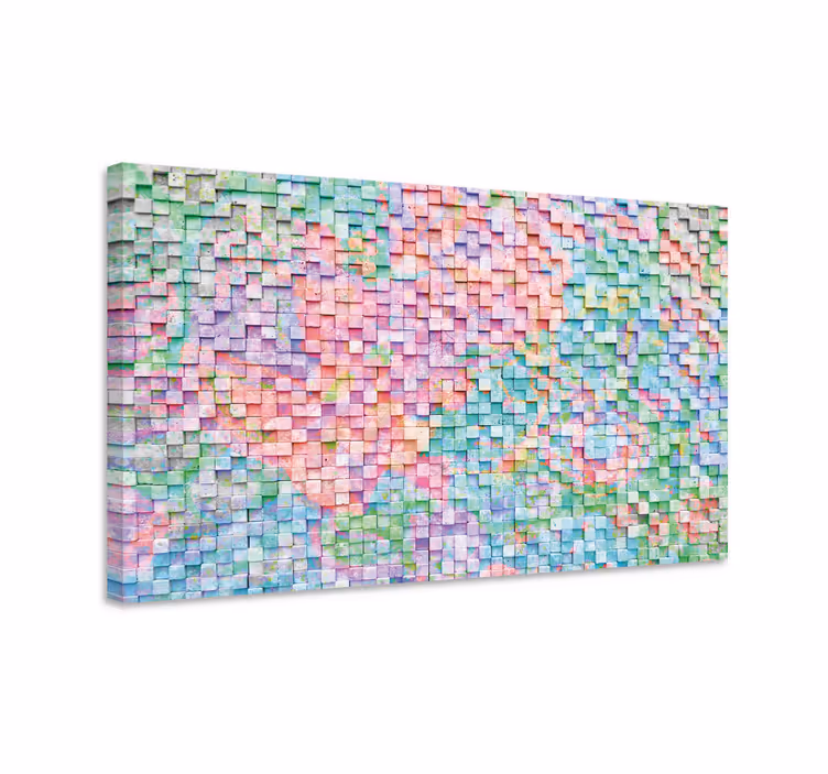 Dipinto geometrico spettro del mosaico - TenStickers